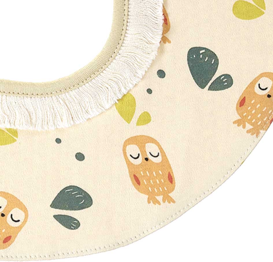 Roaze Fabric Baby Bibs (Pure Collection) - Afternoon Owls