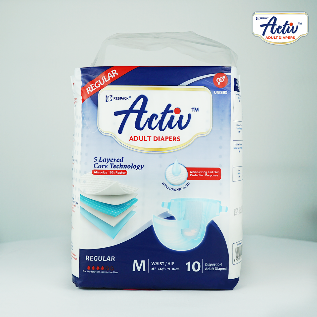 [11-12-032010-01] Activ™ Regular Adult Diapers (Tape) (M10)