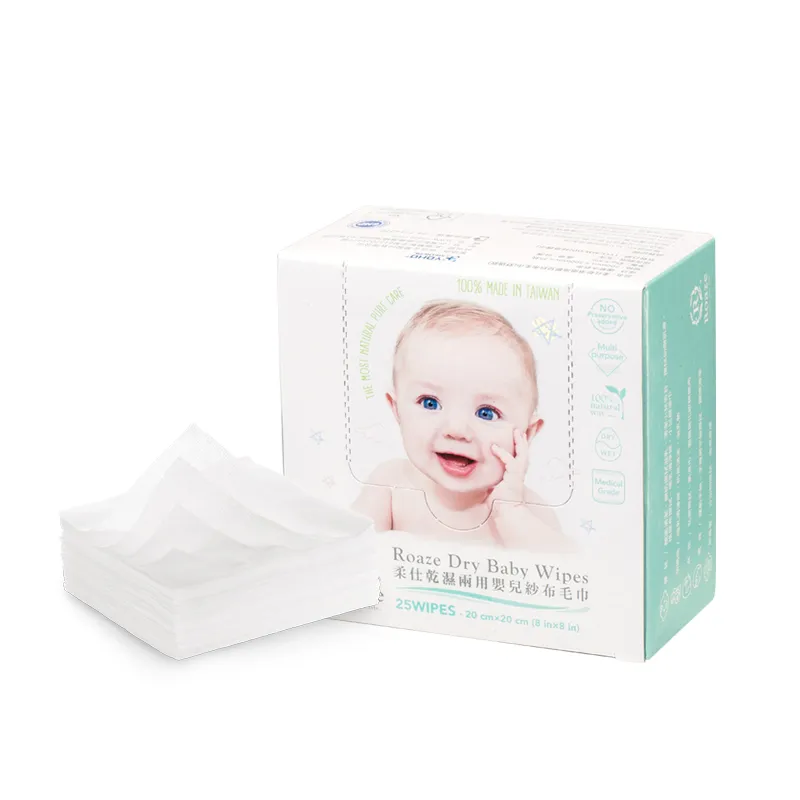 [4718000448574] Roaze Dry/Wet Dual-Use Baby Wipes 25 pcs (Gentle Mesh)