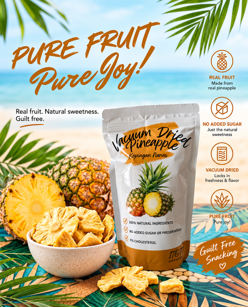 [ITHDFPA] Vacuum Dried Pineapple Slices