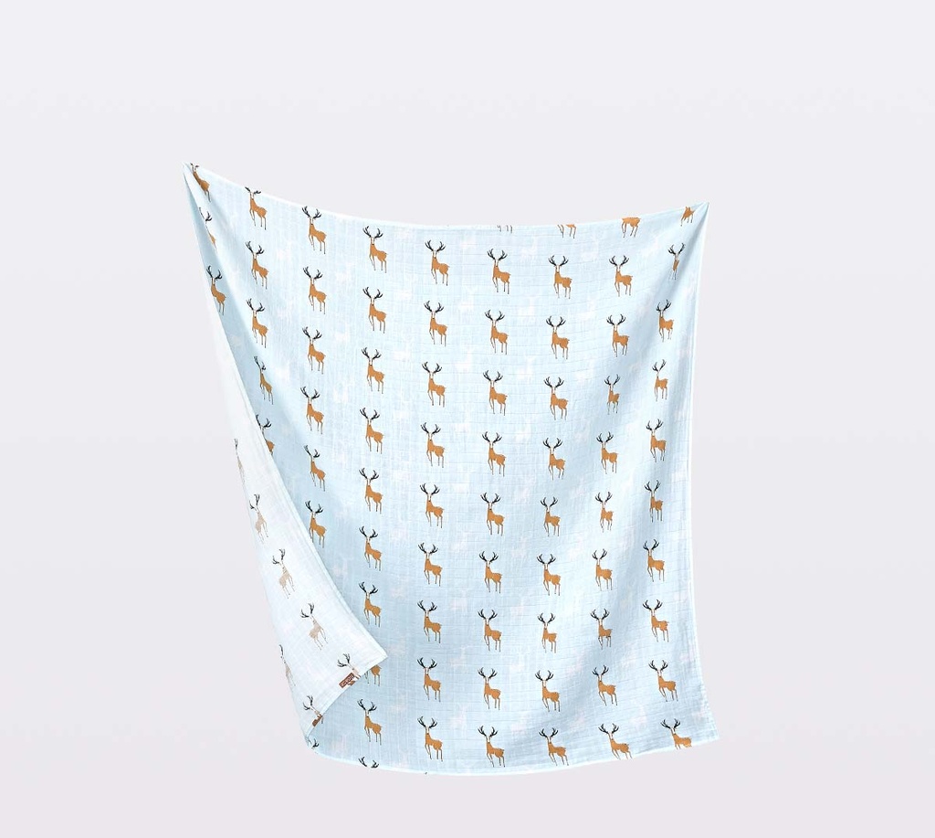[4718000448673] Roaze Muslin Swaddle - Psychedelic Reindeer