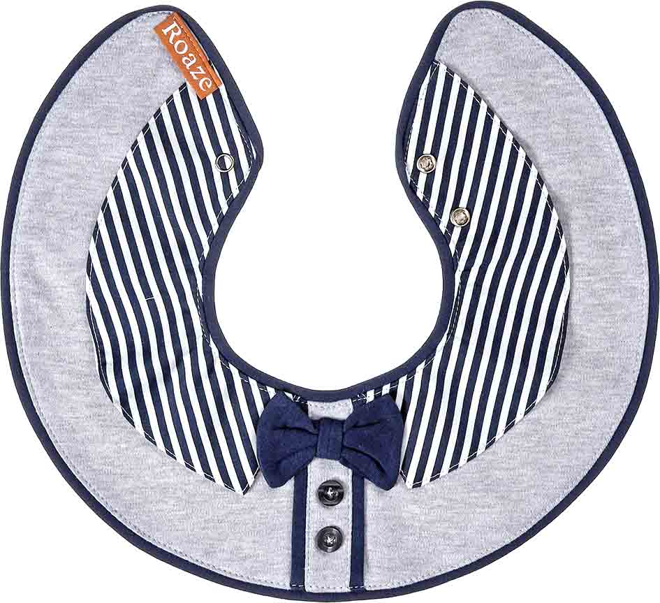 [4718000448963] Roaze Fabric Baby Bibs - Little Gentleman