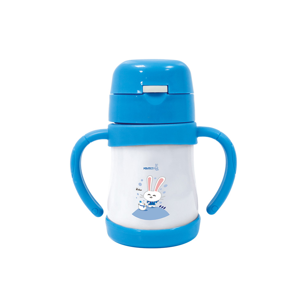 [4716369322160] Plus Perfect Chi-Chih 316 Kids Thermos Bottle (Blue, 220cc)