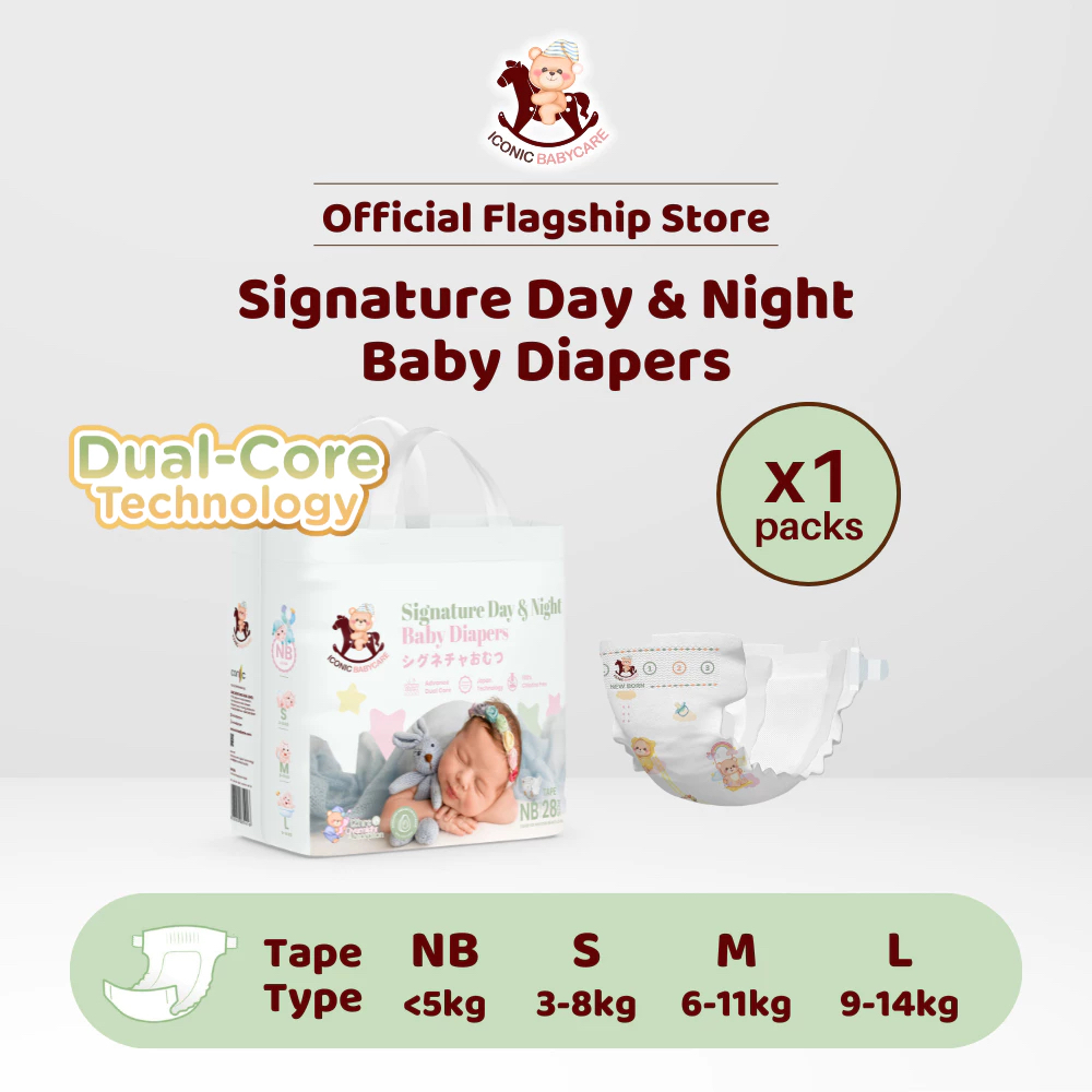 Iconic Babycare Signature Day & Night Baby Tape