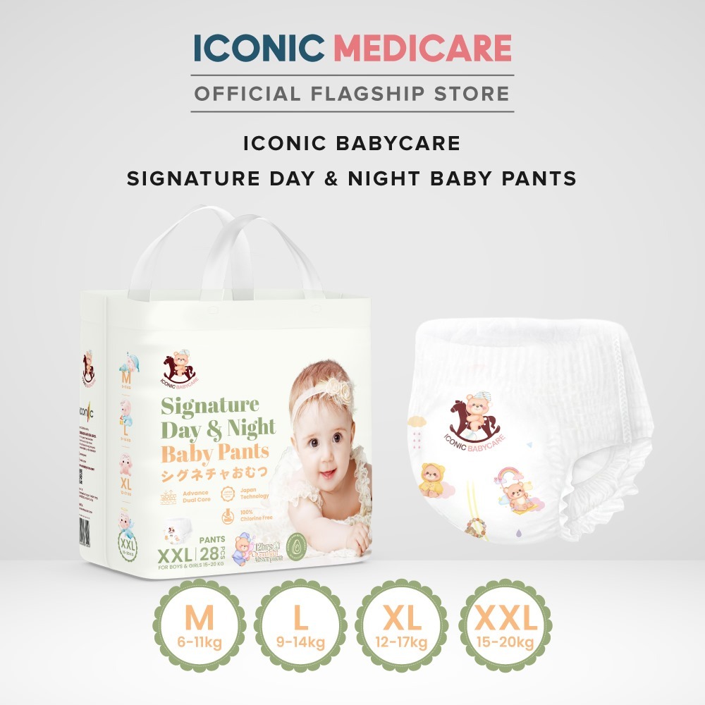 [BDP013] Iconic Babycare Signature Day & Night Baby Pants (Pant - M44)